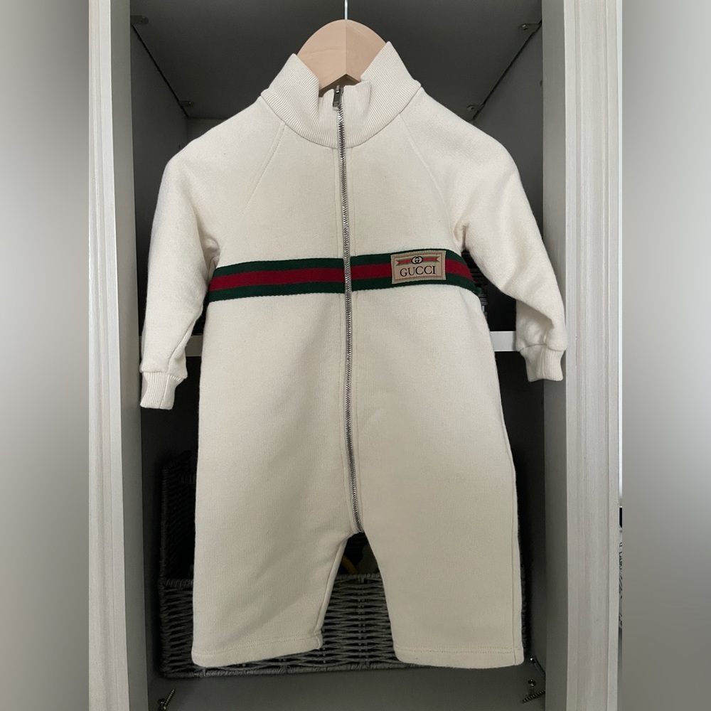 Gucci label cotton romper